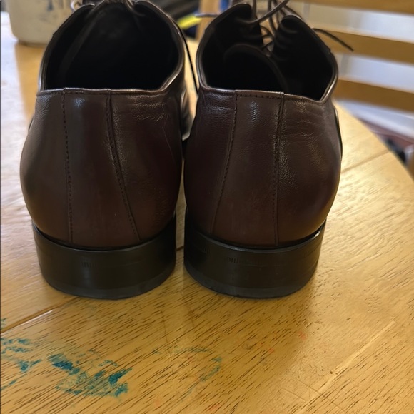 Bruno Magli Brown Leather Oxford Shoes